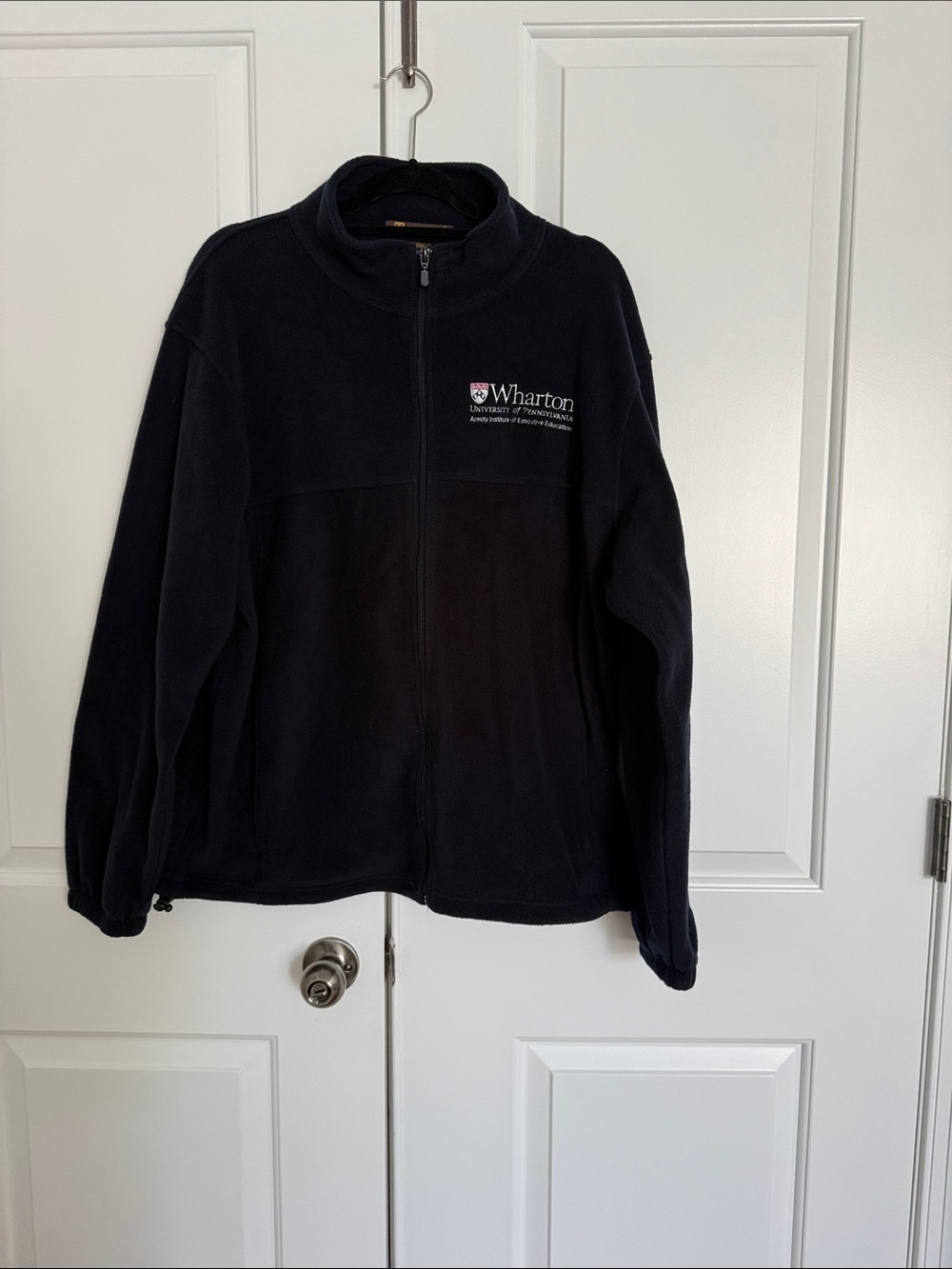 Wharton University Navy Full-Zip Fleece Jacket
